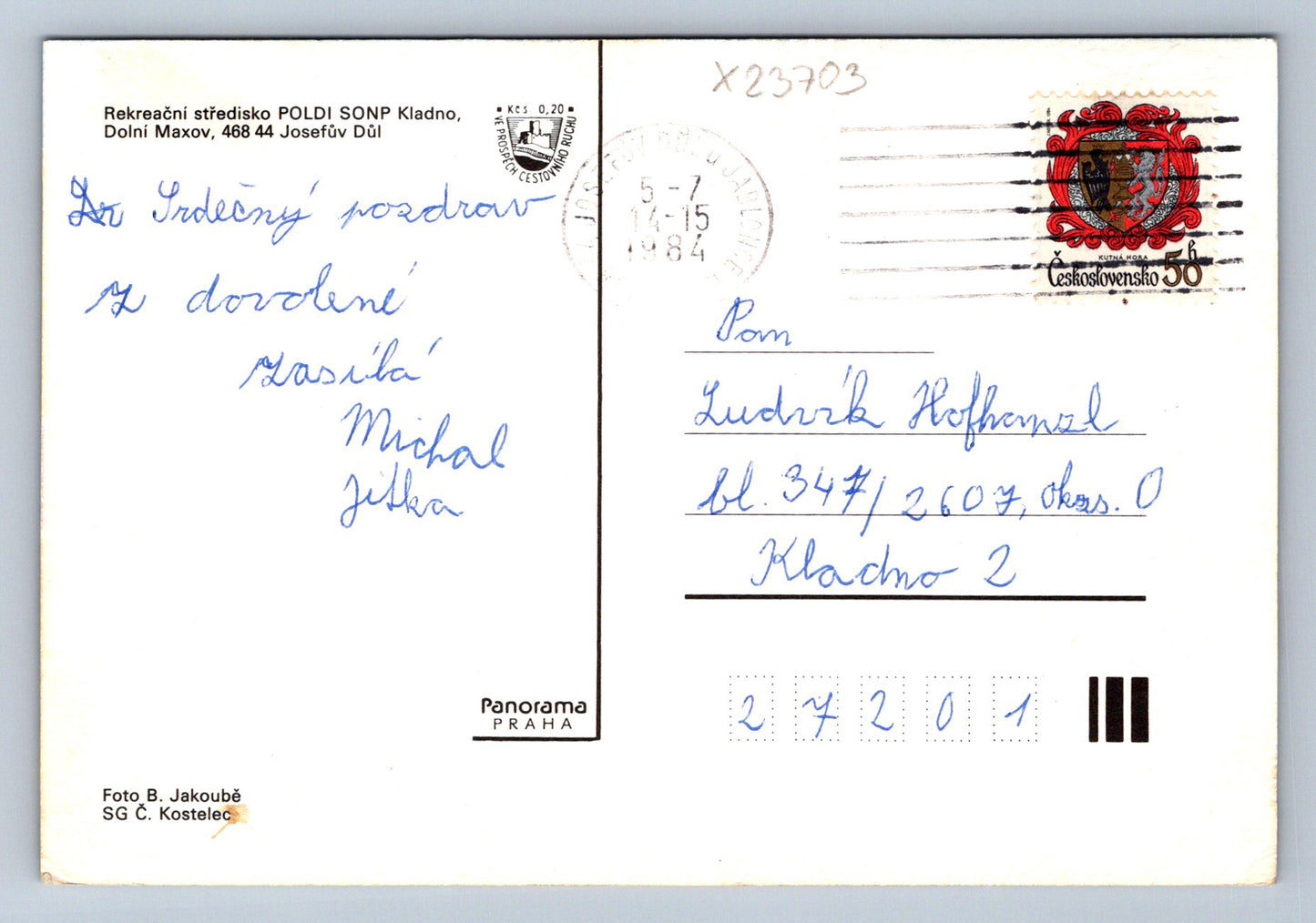 Postcard KLADNO (X23703)