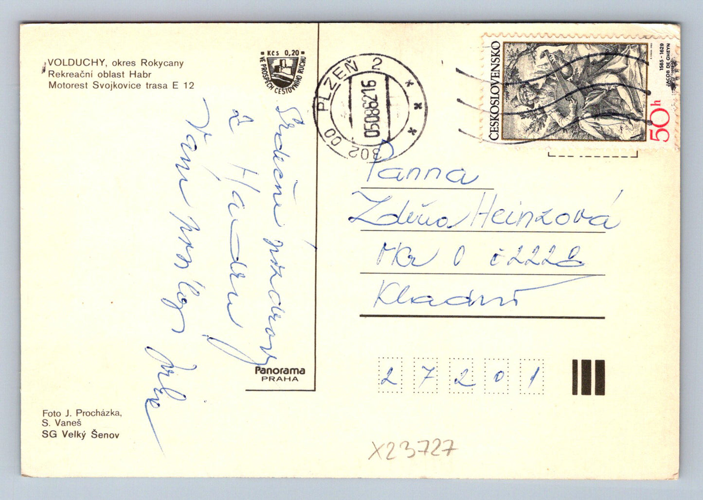 Postcard VOLDUCHY - ROKYCANY DISTRICT (X23727)