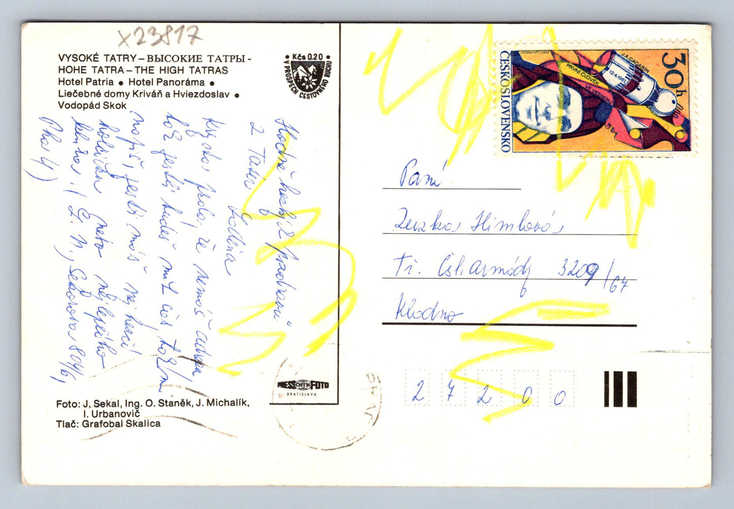 Postcard HIGH TATRAS (X23817)