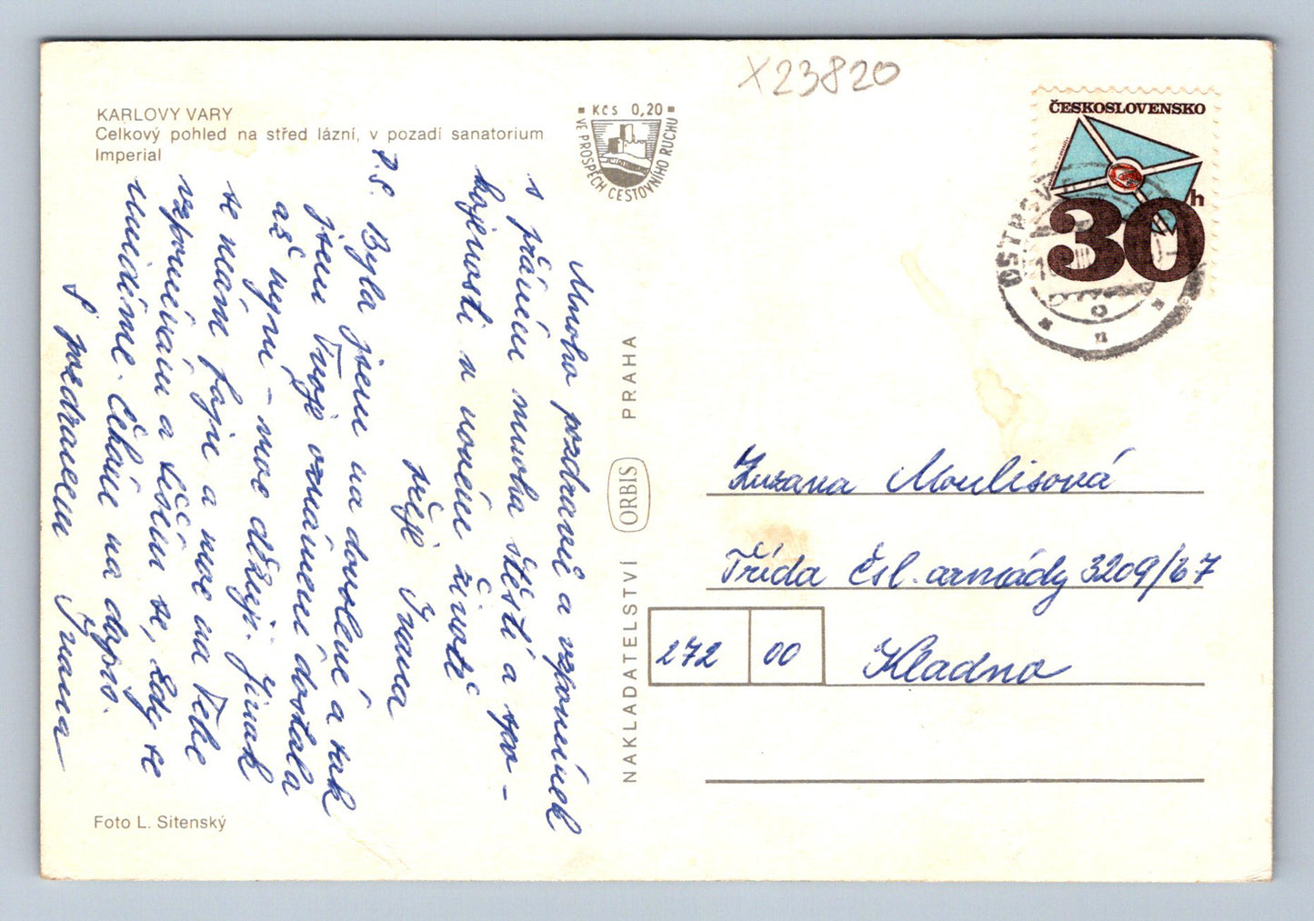 Postcard KARLOVY VARY (X23820)