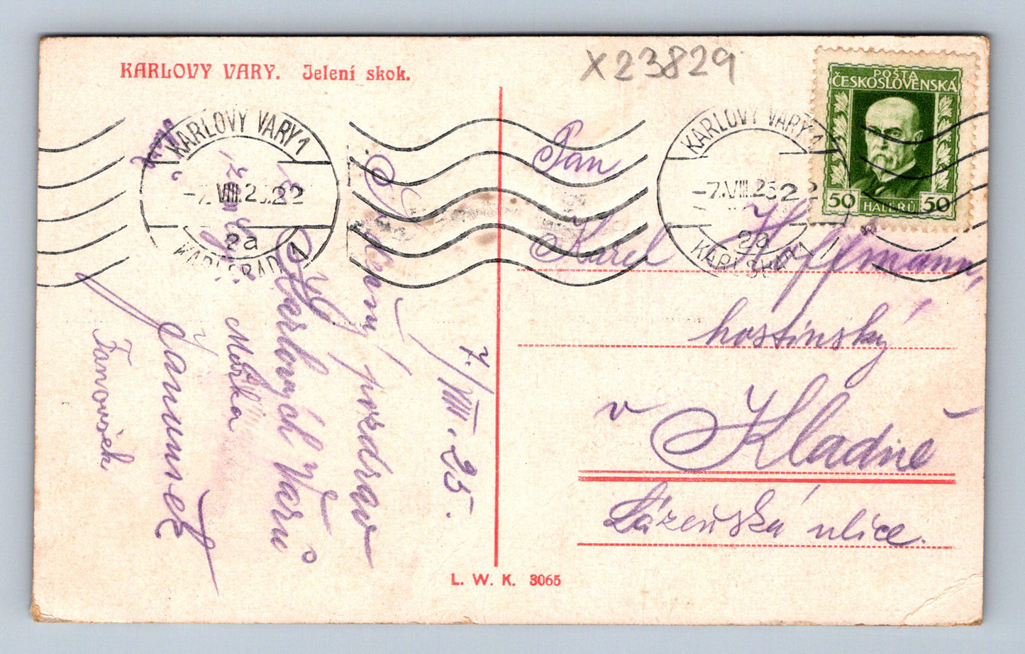 Postcard KARLOVY VARY (X23829)