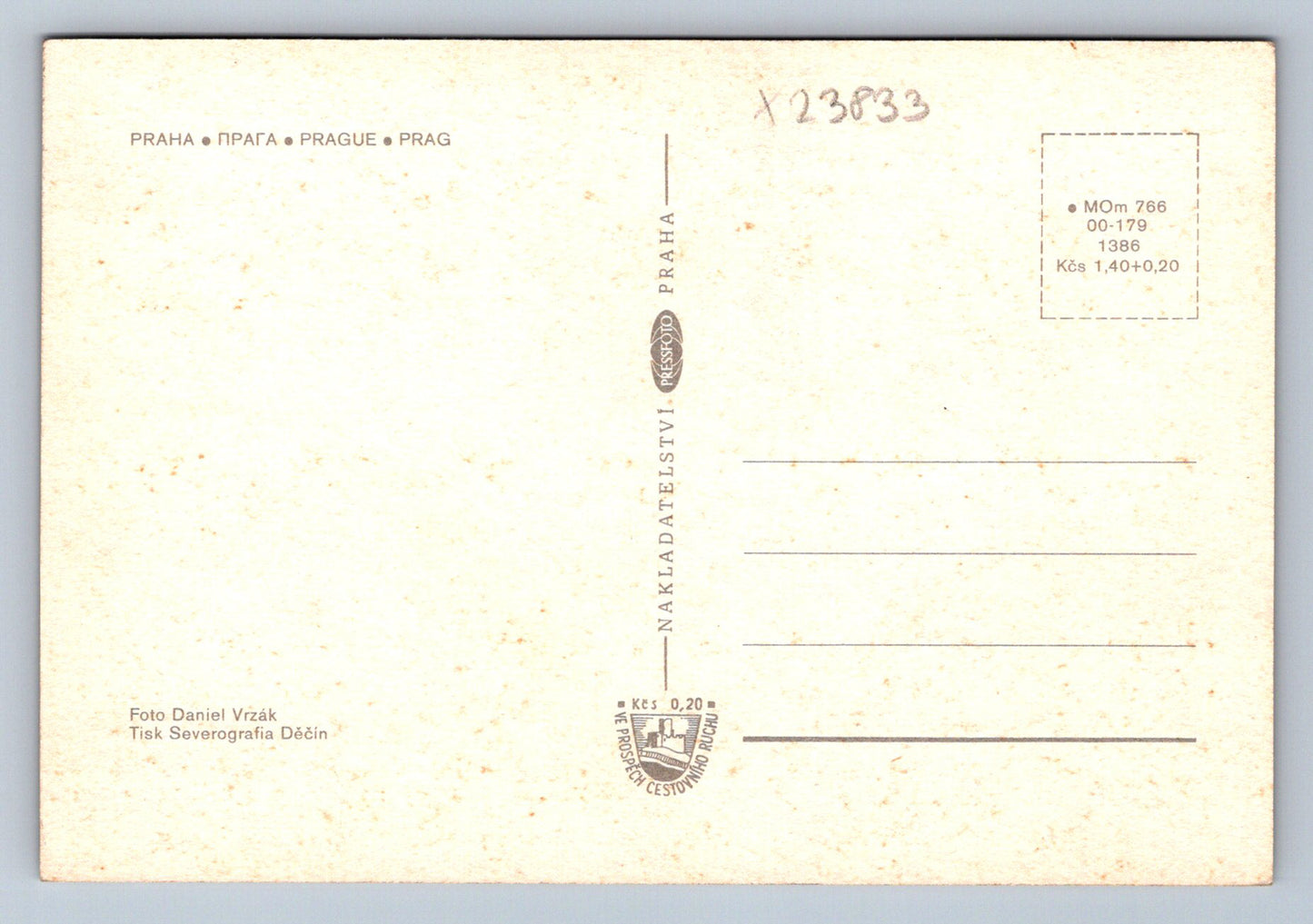 Postcard PRAGUE (X23833)