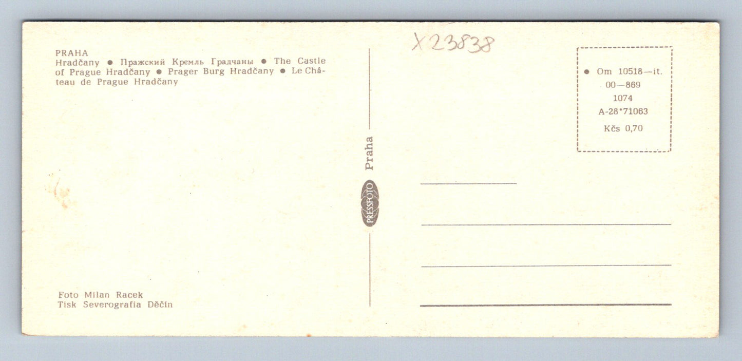 Postcard PRAGUE - HRADČANY (X23838)