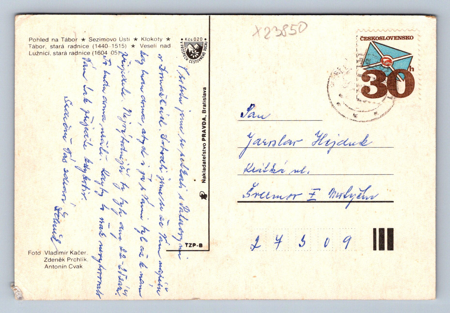 Pohlednice POHLED NA TÁBOR (X23850)