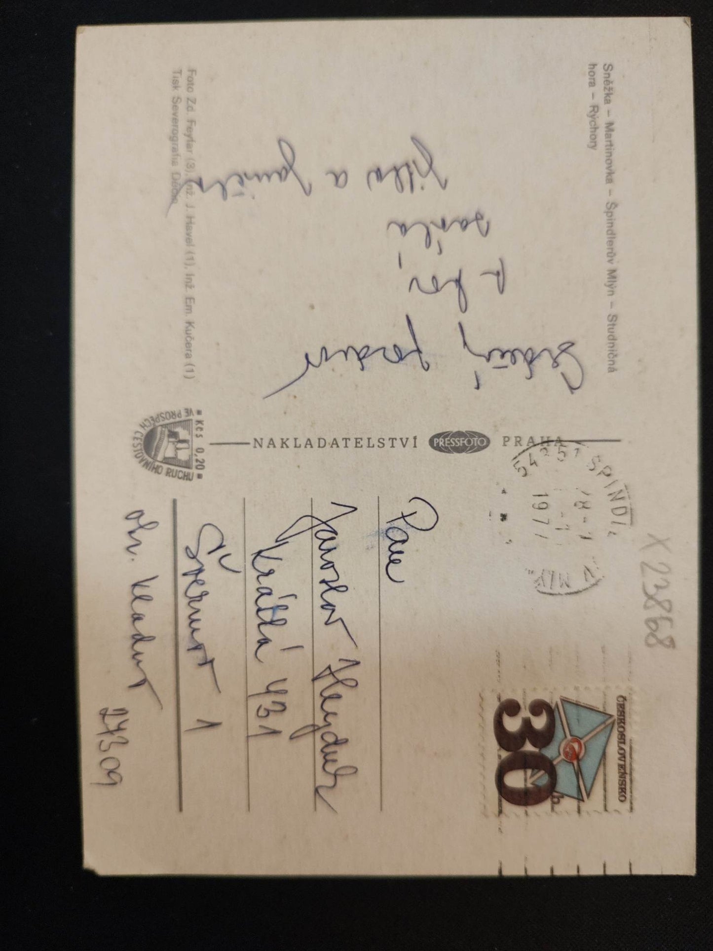 Pohlednice KRKONOŠSKÝ NÁRODNÍ PARK (X23868)