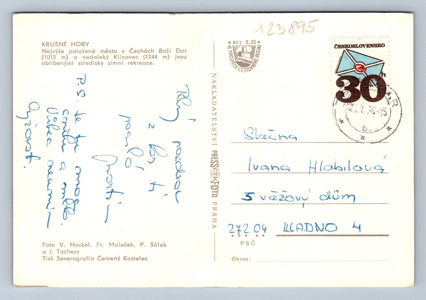 Pohlednice KRUŠNÉ HORY (X23895)