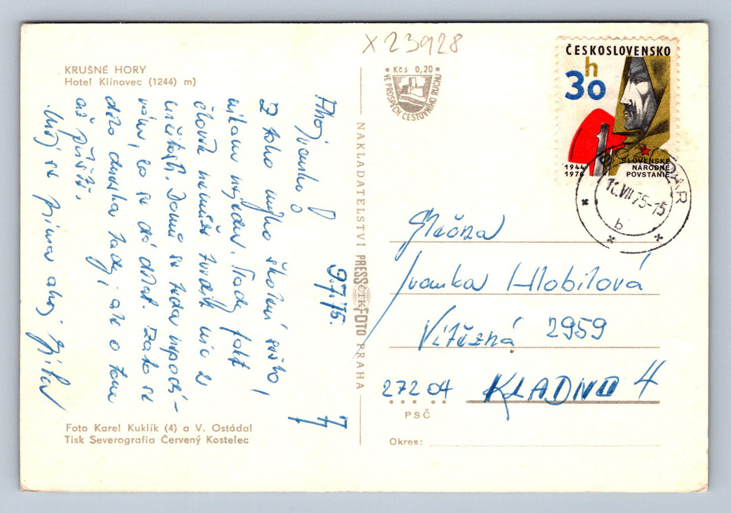 Postcard ORE MOUNTAINS (X23928)