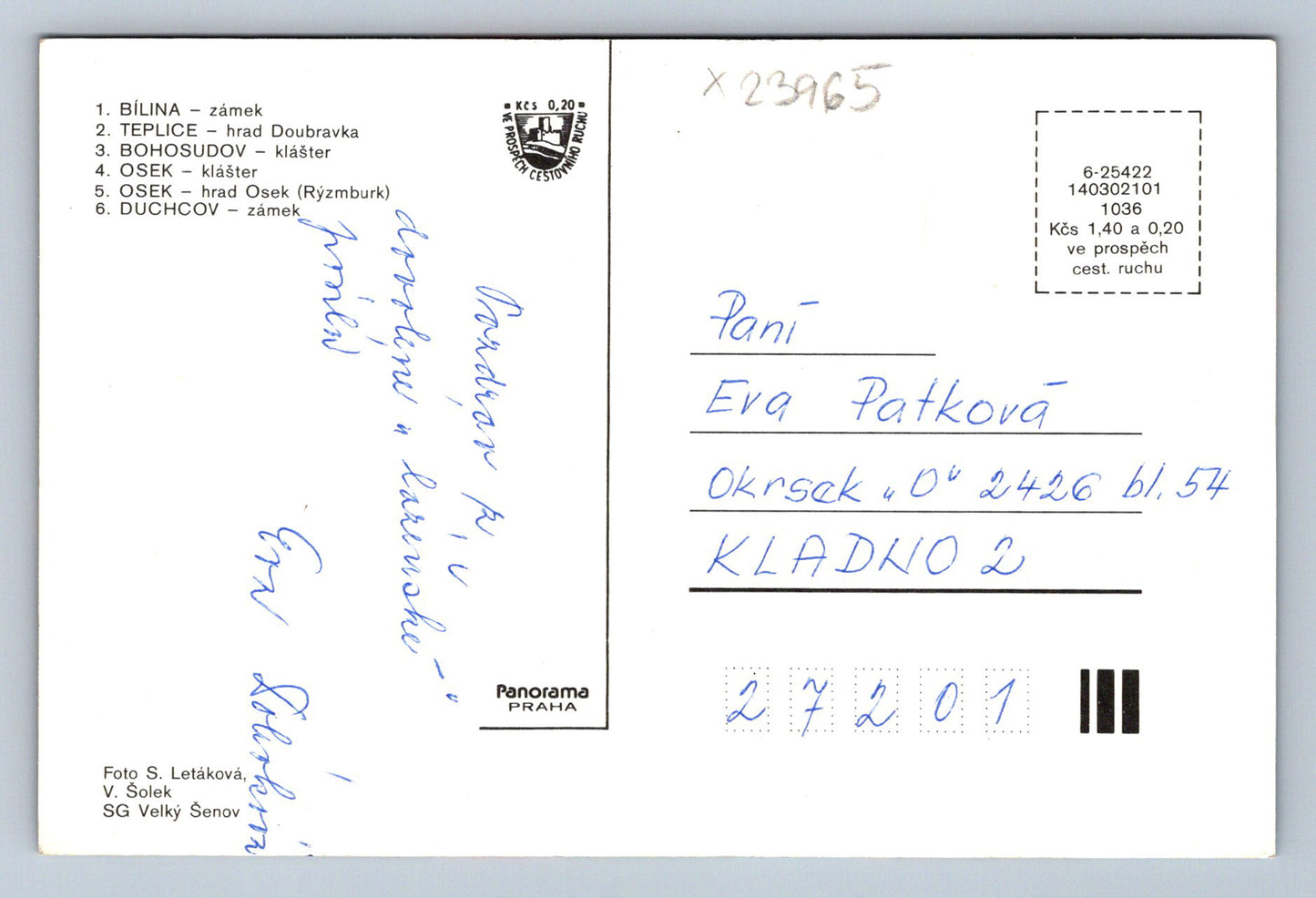 Pohlednice PAMÁTKY TEPLICKA (X23965)