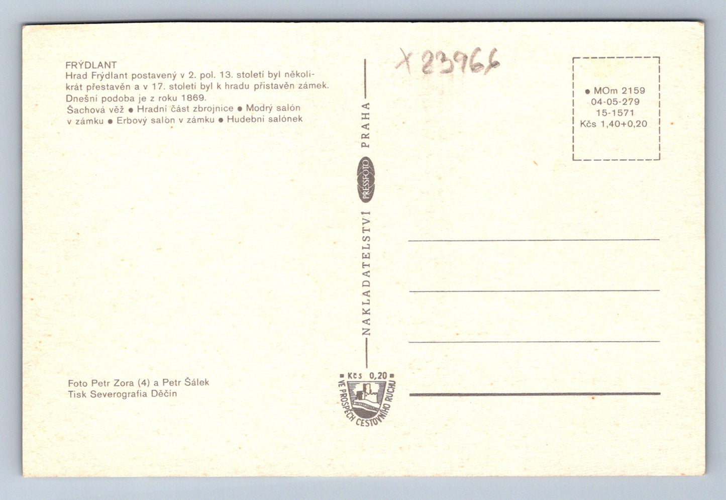 Postcard FRÝDLANT (X23966)