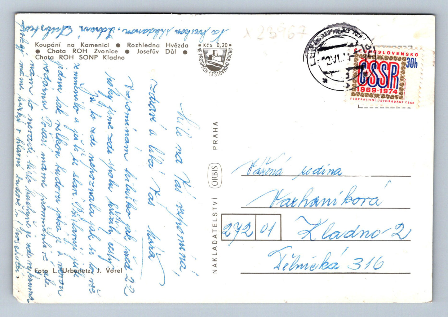 Postcard GREETINGS FROM THE JIZER MOUNTAINS (X23967)