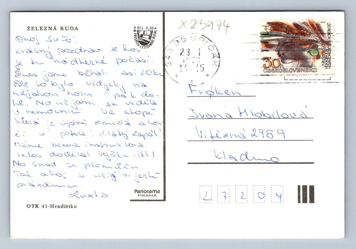 Pohlednice ŽELEZNÁ RUDA (X23974)
