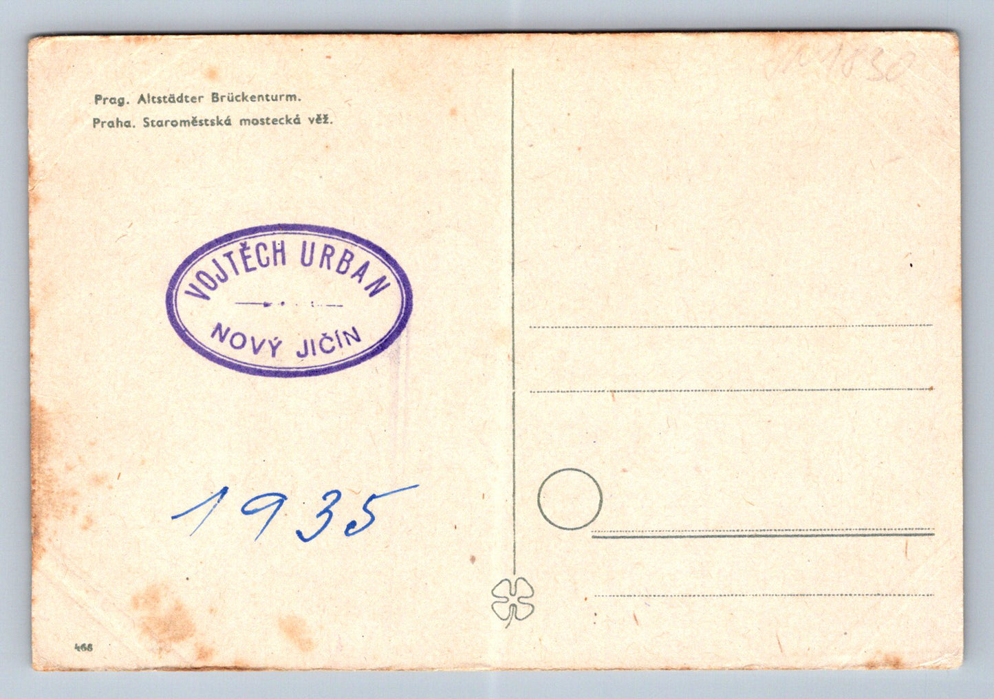 Postcard Prague. Old Town Bridge Tower (JN1830)