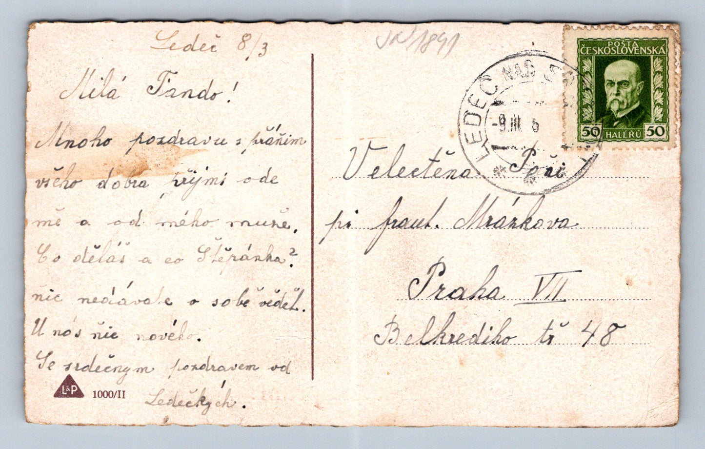 Pohlednice Srdečné přání Dvě děti hrají na hudební nástroje (JN1841)