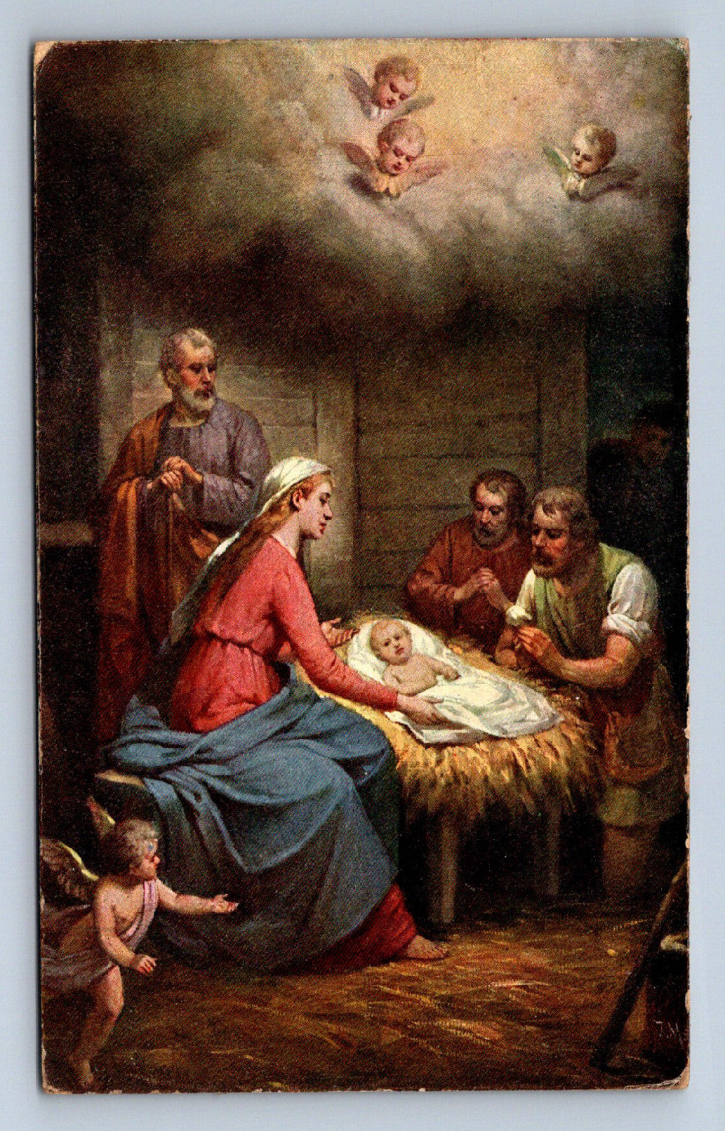 Pohlednice J. Mathauser Šťastné Vánoce (JN1849)