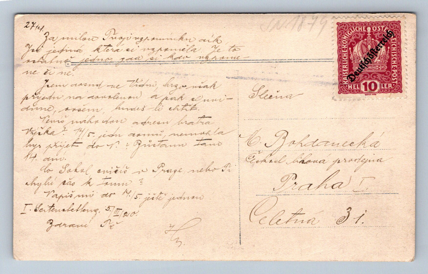 Pohlednice Dvě ženy Známka Kaiserliche (JN1874)