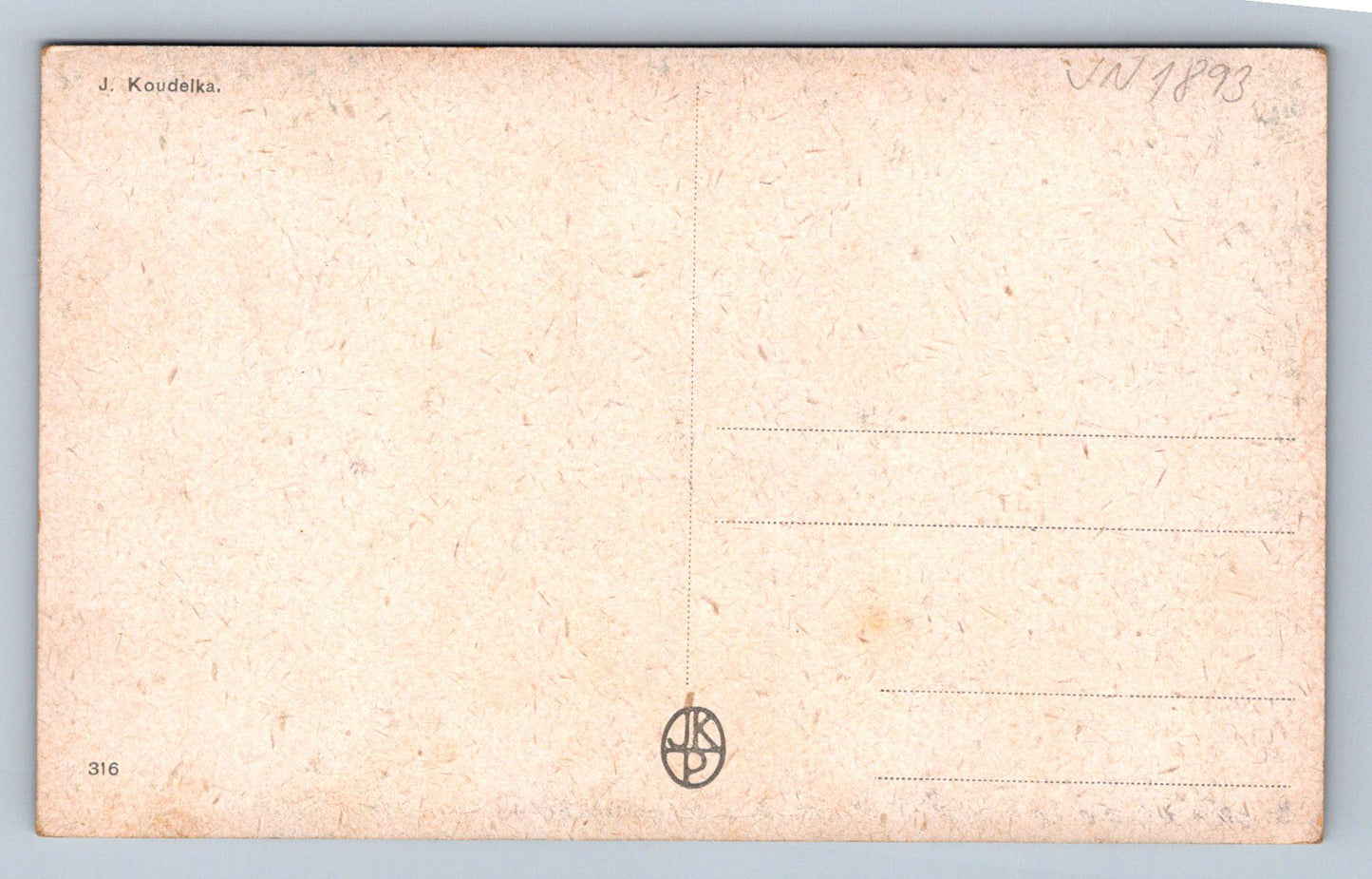 Pohlednice Žena v kroji J. Koudelka (JN1893)