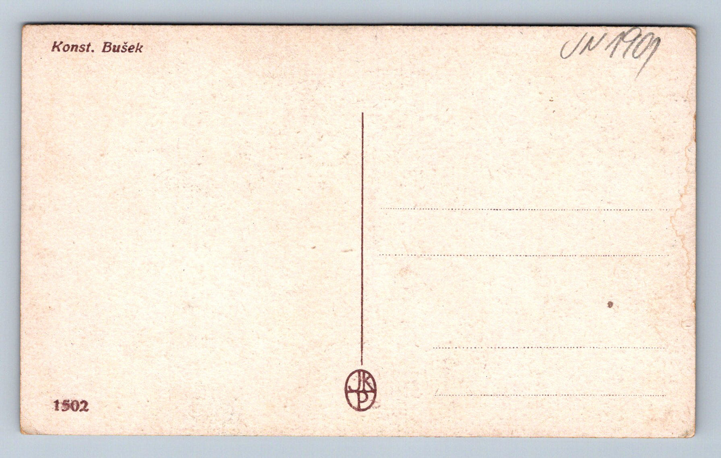 Pohlednice Malovaná pohlednice Ach, nená tu, není (JN1901)