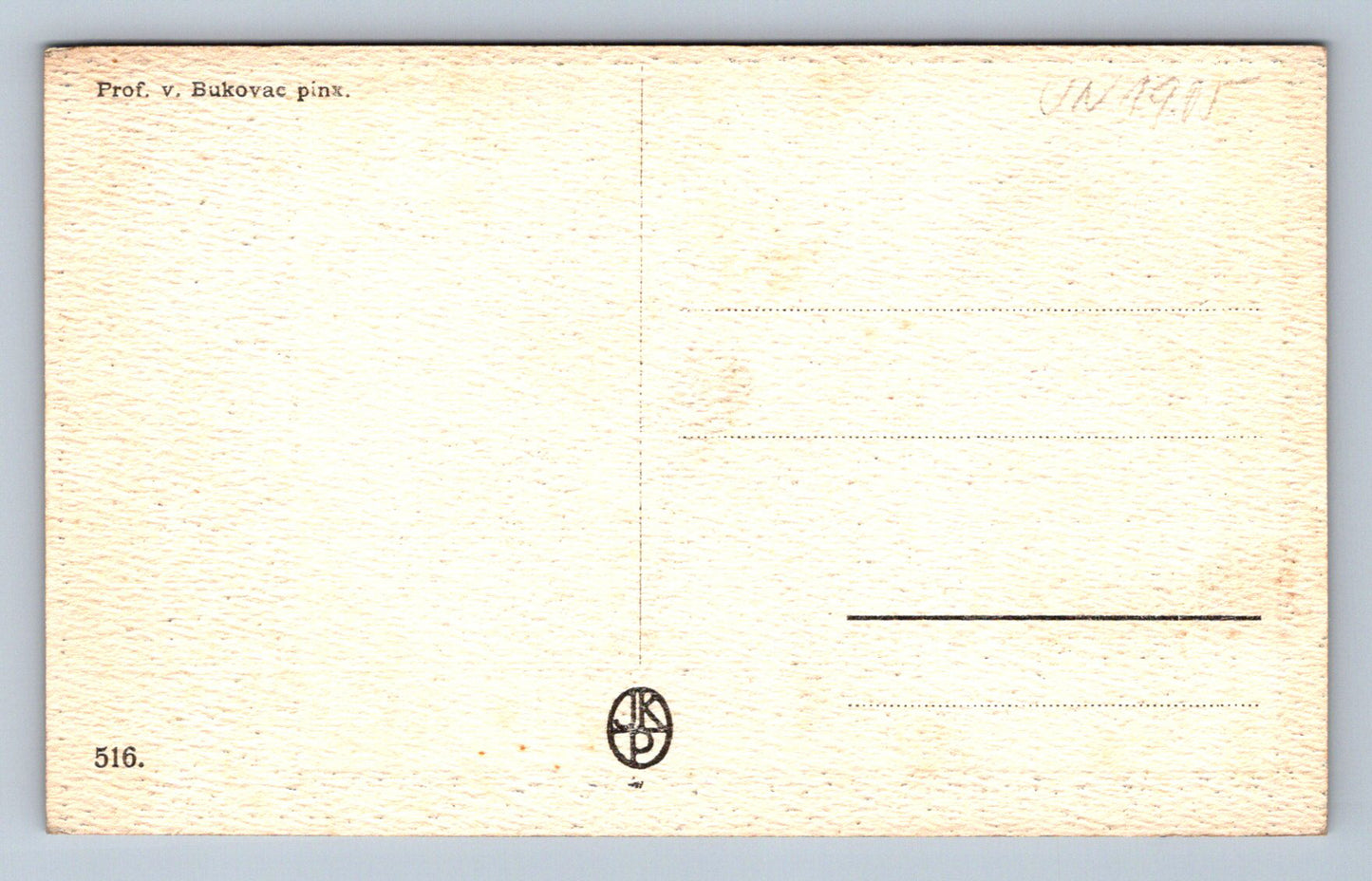 Postcard Disappointed Prof.v.Bukovac pinx. (JN1905)