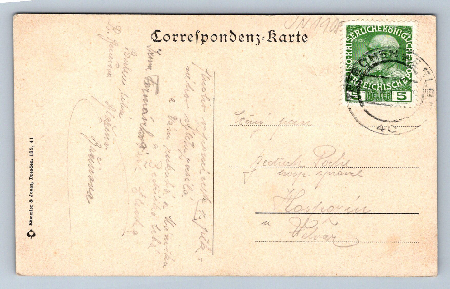 Pohlednice Wilde Klamm Römmler & Jonas (JN1908)