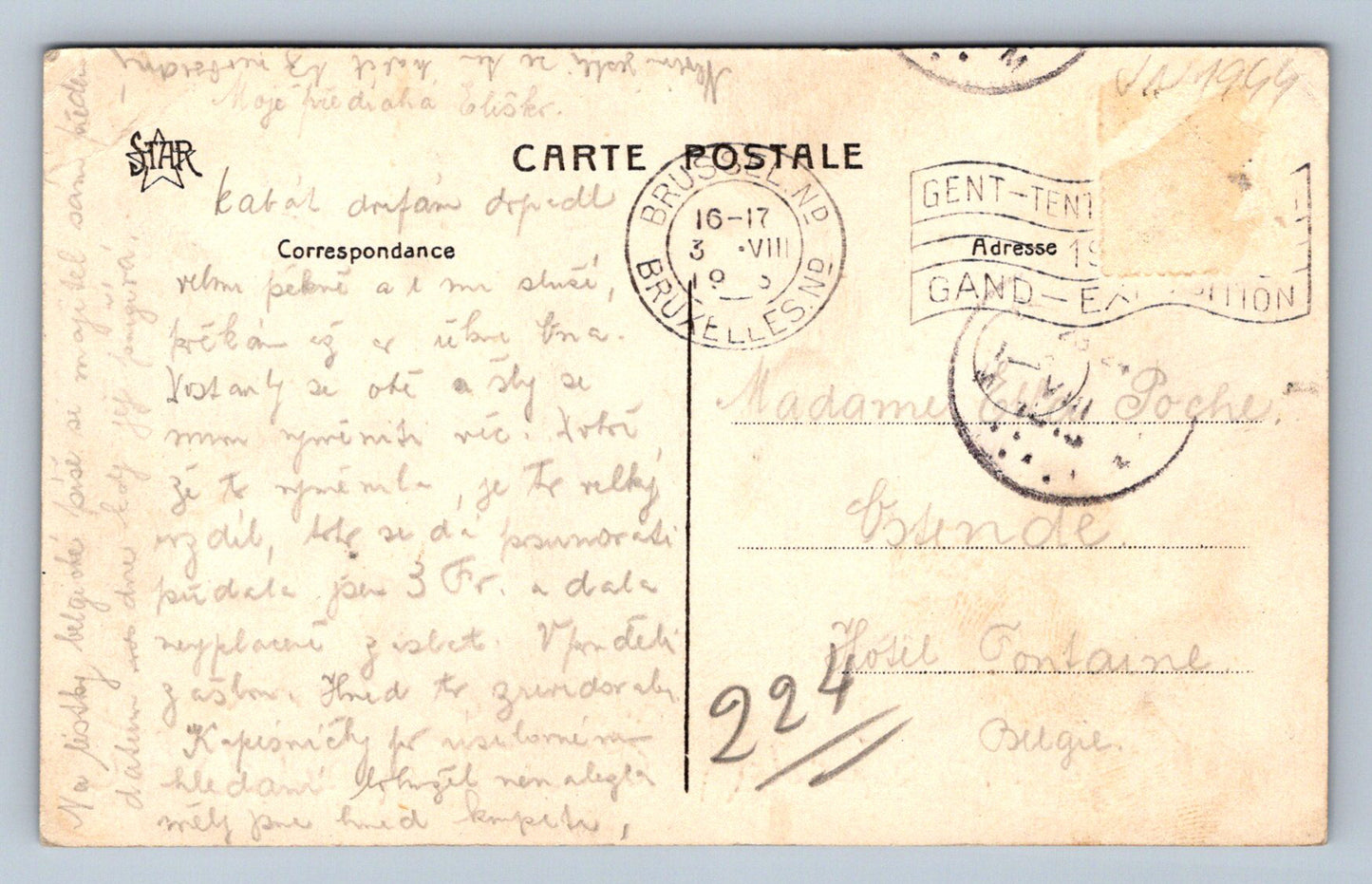 Pohlednice Ostende Pláž (JN1944)