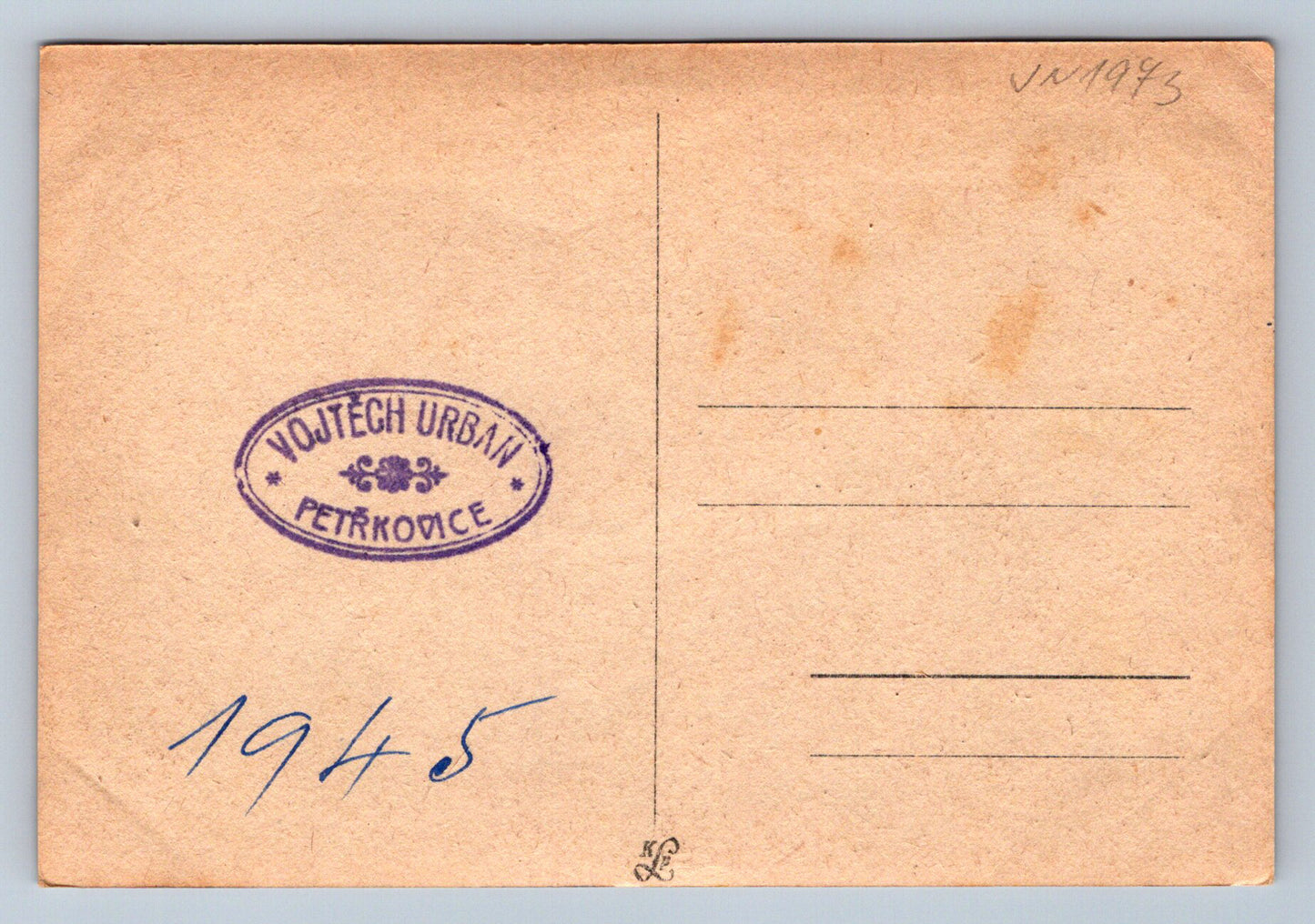 Postcard President Eduard Beneš with his wife in a car 1945 (JN1973)