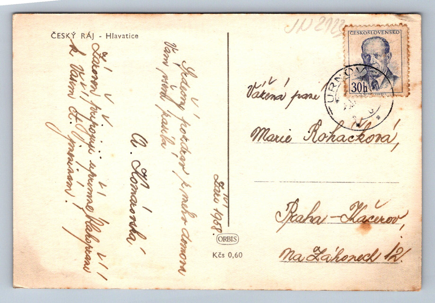 Pohlednice Český ráj Hlavatice (JN2123)