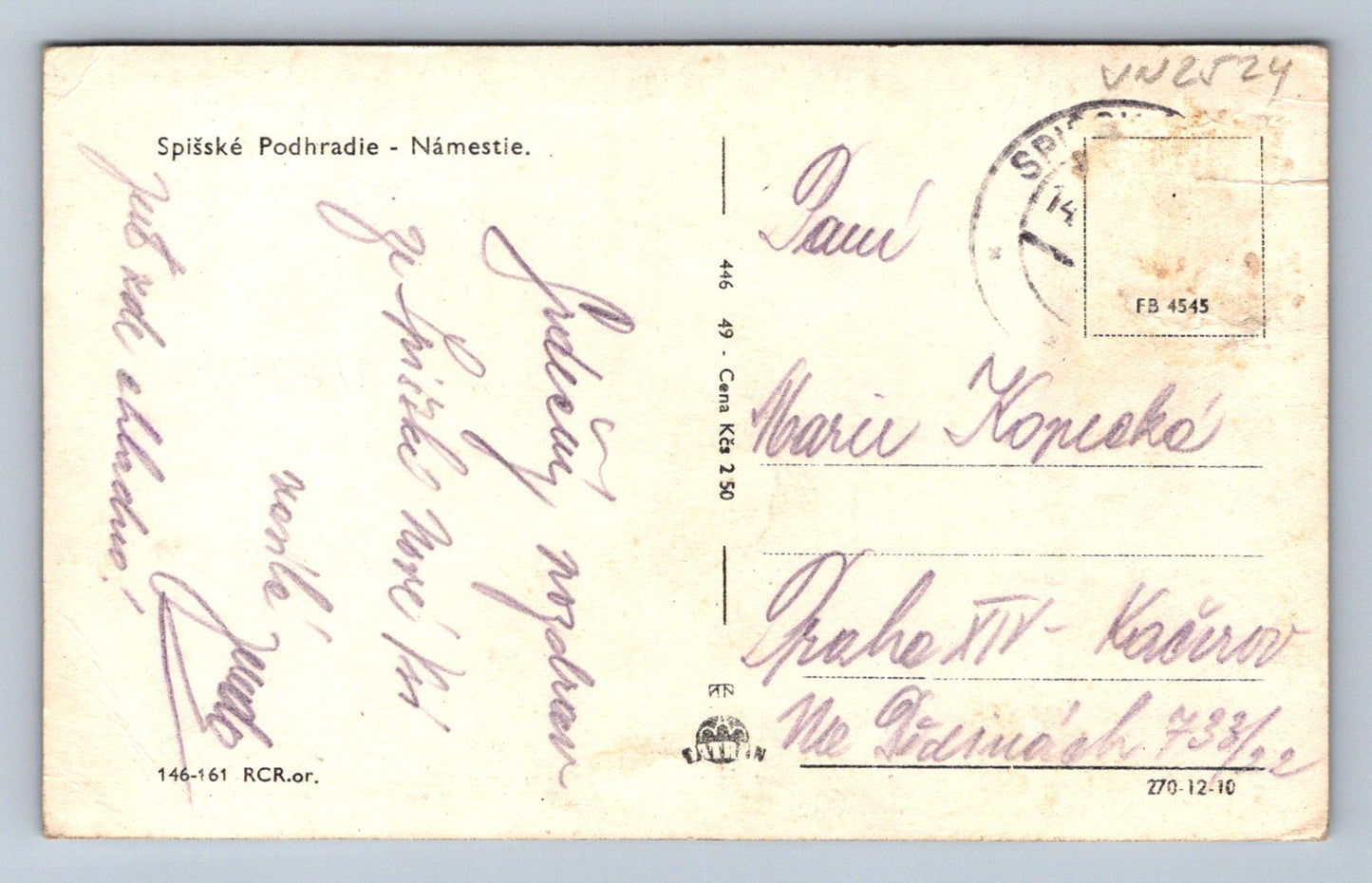 Pohlednice Spišské Podhradie Námestie (JN2524)
