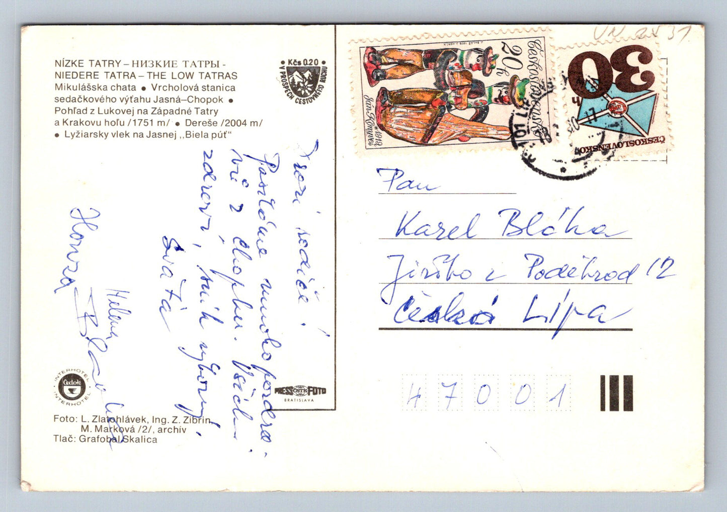 Pohlednice Nízké Tatry (JN2531)