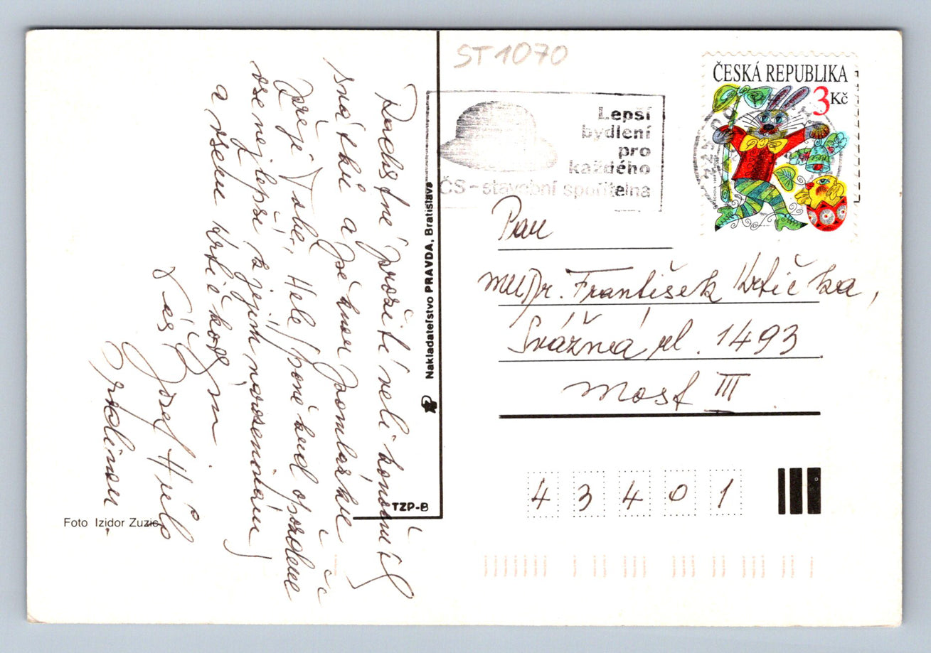 Pohlednice VESELÉ VELIKONOCE (ST1070)