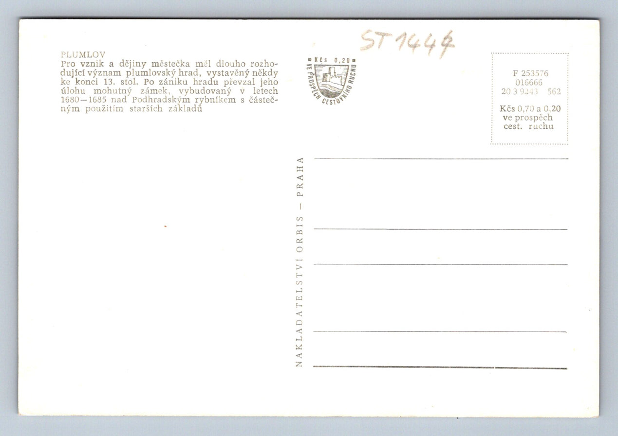 Pohlednice PLUMLOV (ST1444)