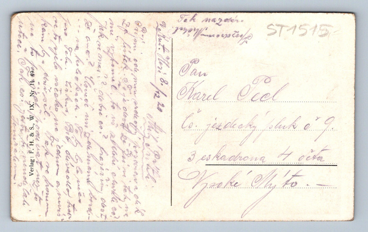 Pohlednice MODLITBA PŘED BITVOU (ST1515)