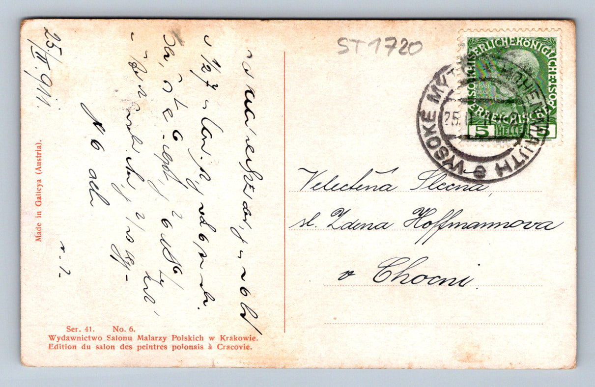 Pohlednice M. POCIECHA (ST1720)