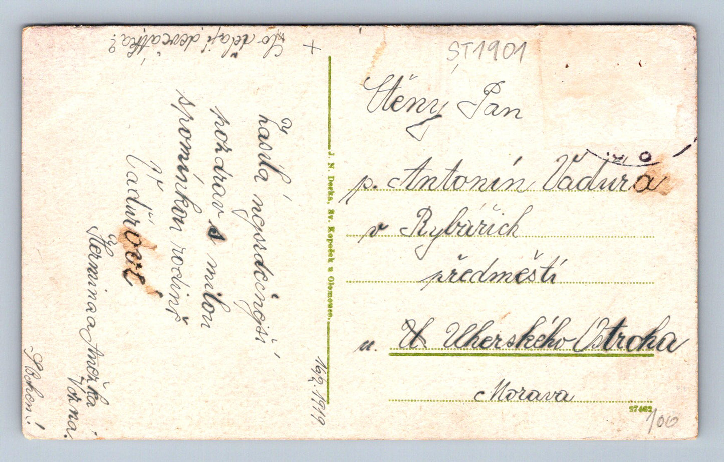 Pohlednice POZDRAV ZE SVATÉHO KOPEČKU U OLOMOUCE (ST1901)