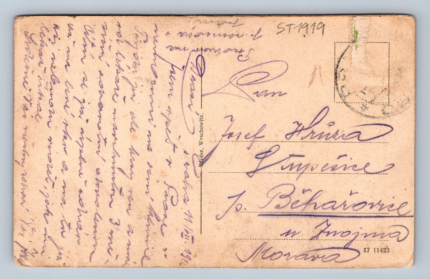 Pohlednice PRAHA KASÁRNY (ST1919)