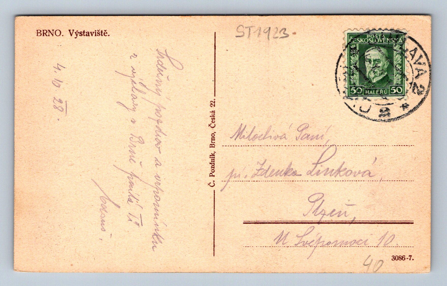 Pohlednice BRNO (ST1923)