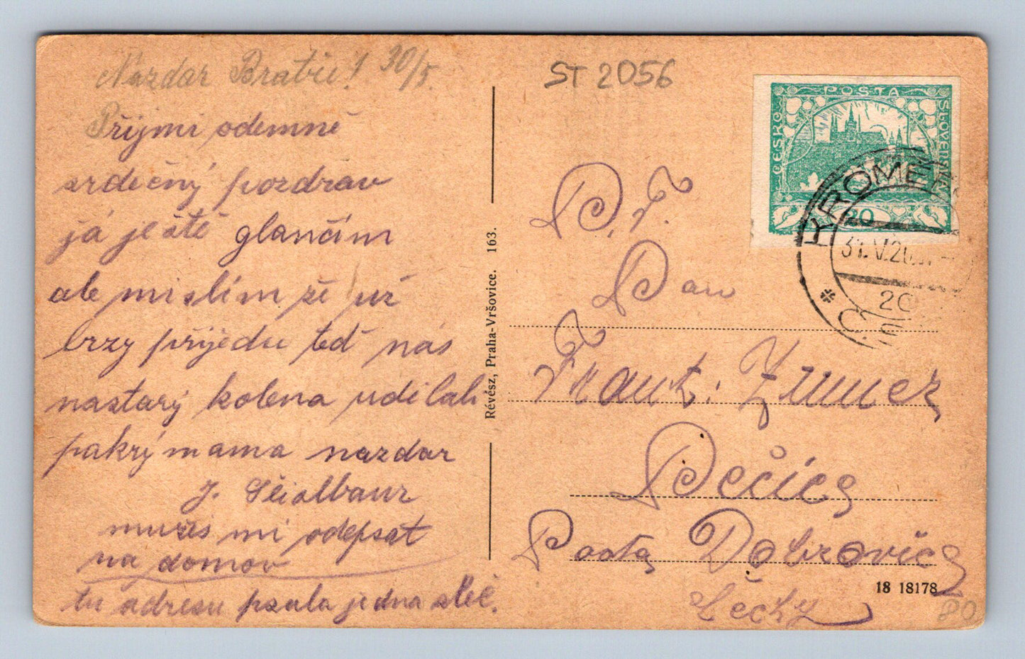 Pohlednice KROMĚŘÍŽ (ST2056)