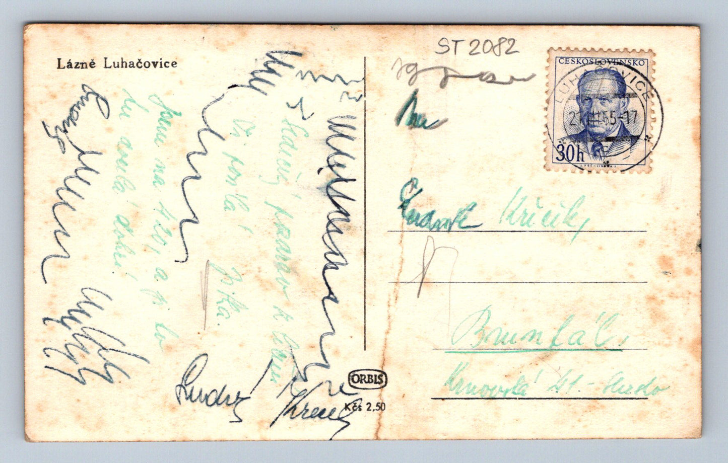 Pohlednice LÁZNĚ LUHAČOVICE (ST2082)