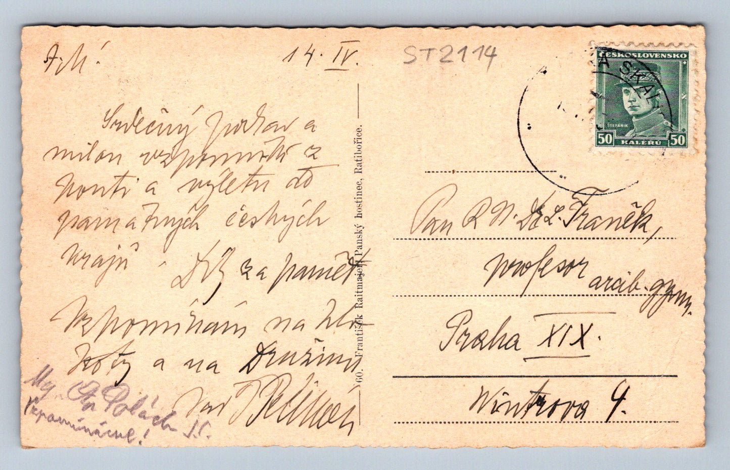Pohlednice STARÉ BĚLIDLO POMNÍK BABIČKY VYKTORČIN SPLAV KOLÁŽ (ST2114)