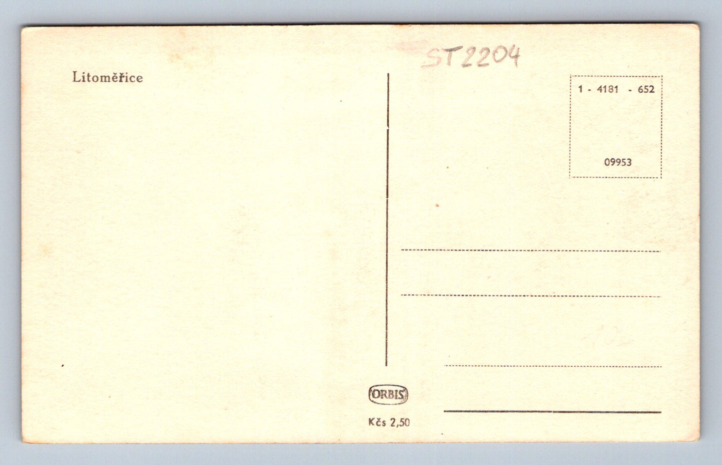 Postcard LITOMĚŘICE (ST2204)