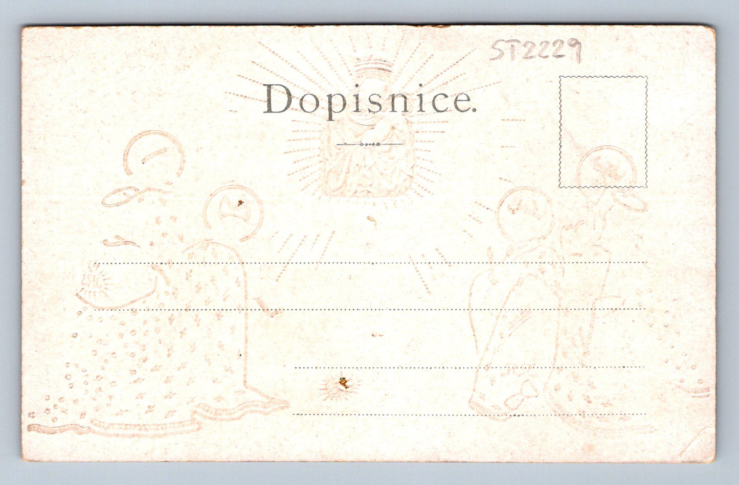 Pohlednice SVATÍ PATRONI ZEMĚ ČESKÉ tlačená (ST2229)