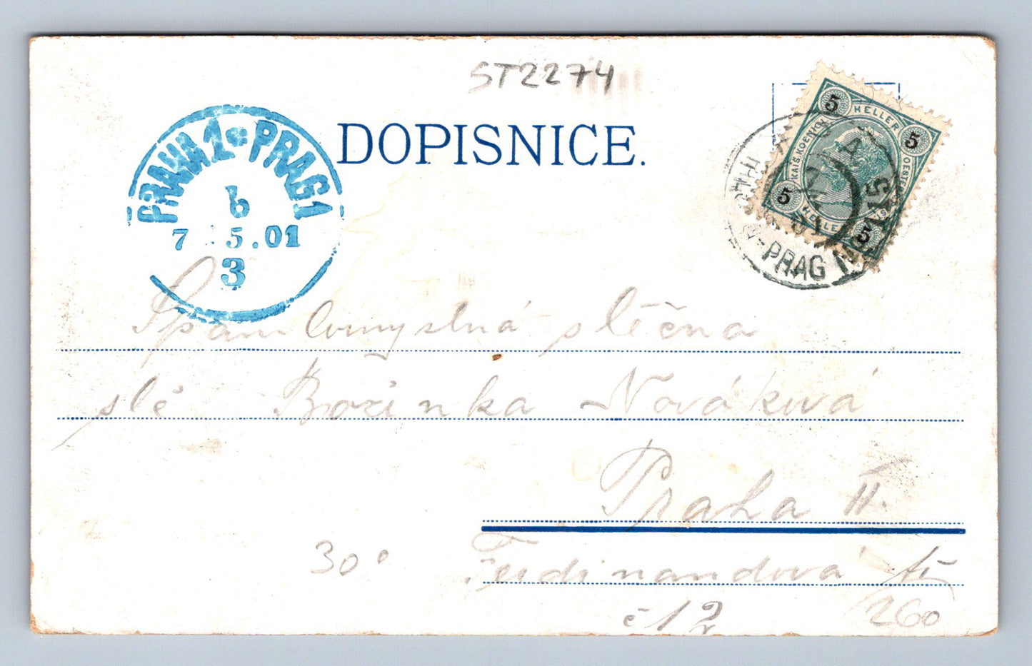 Pohlednice POZDRAV Z BEROUNA - KOLÁŽ BAREVNÁ (ST2274)