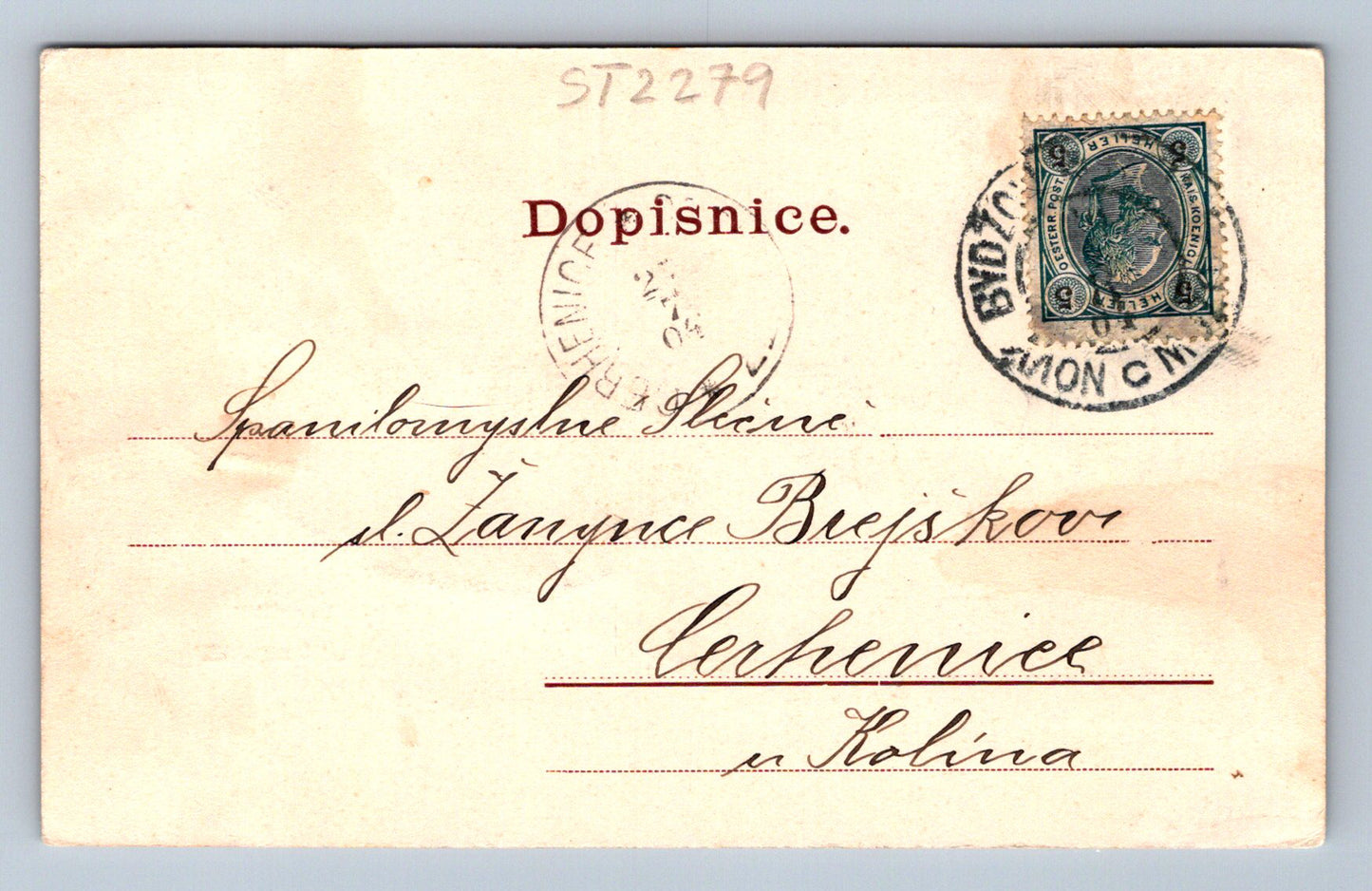 Pohlednice NOVÝ BYDŽOV (ST2279)