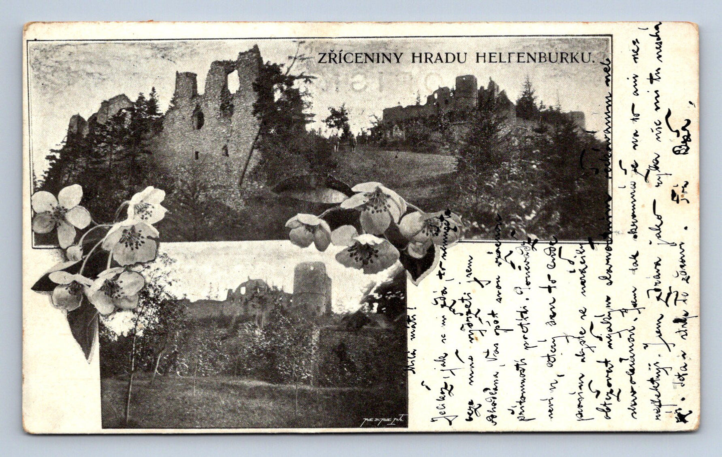 Pohlednice ZŘÍCENINA HRADU HELLENBURKU (ST2294)