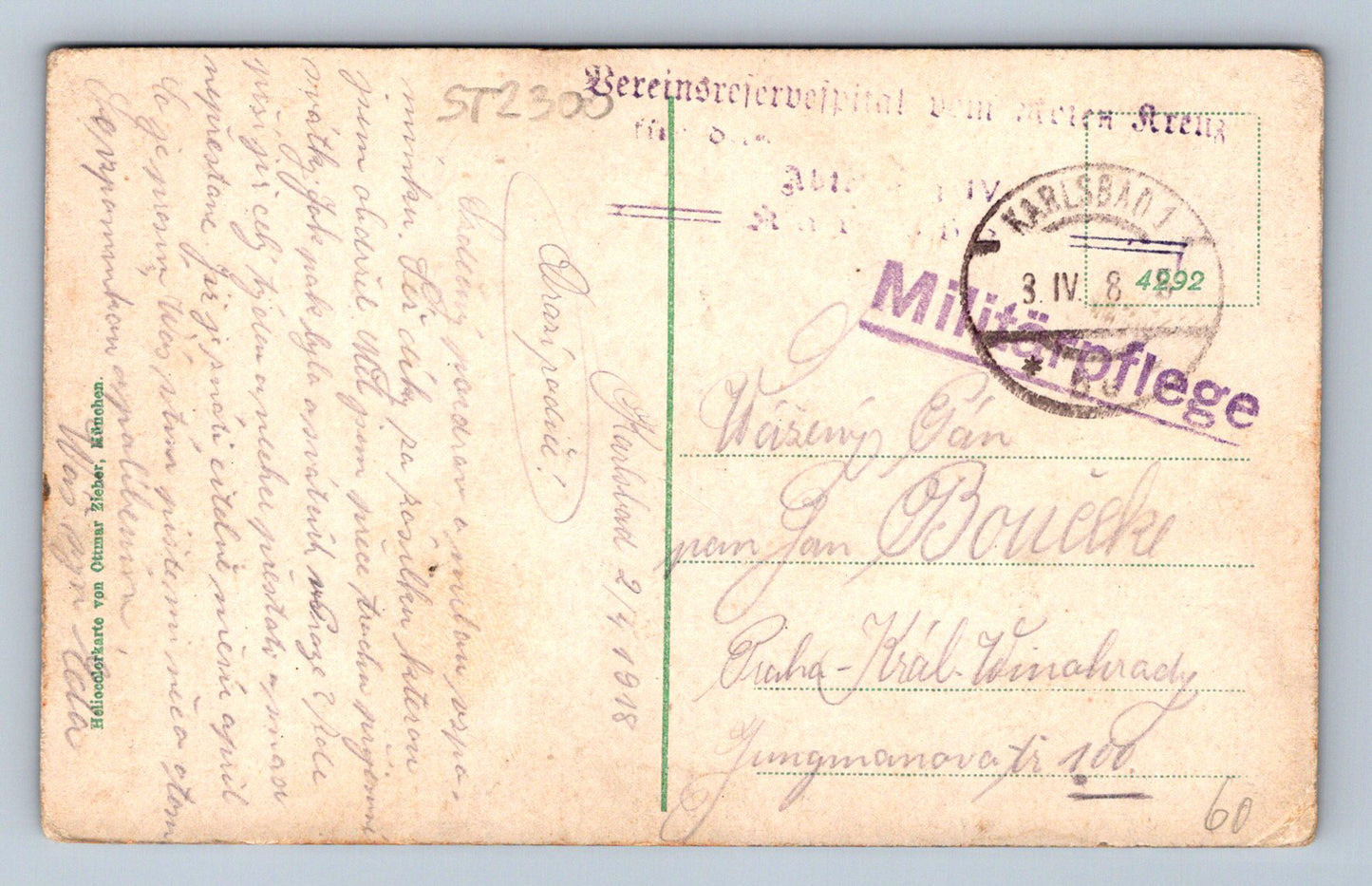 Pohlednice KARLOVY VARY (ST2300)