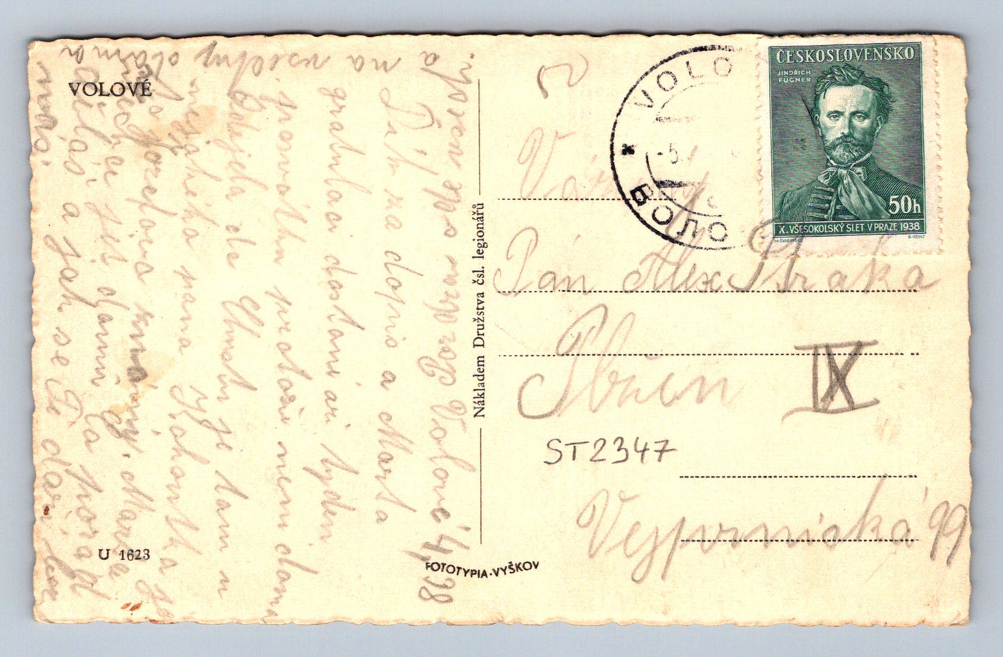 Pohlednice VOLOVÉ (ST2347)