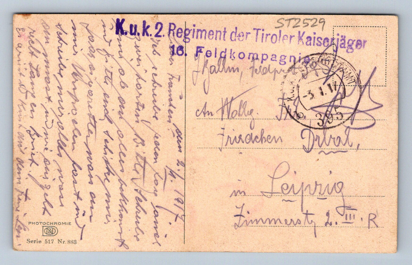 Pohlednice VÁZA S KYTICEMI (ST2529)
