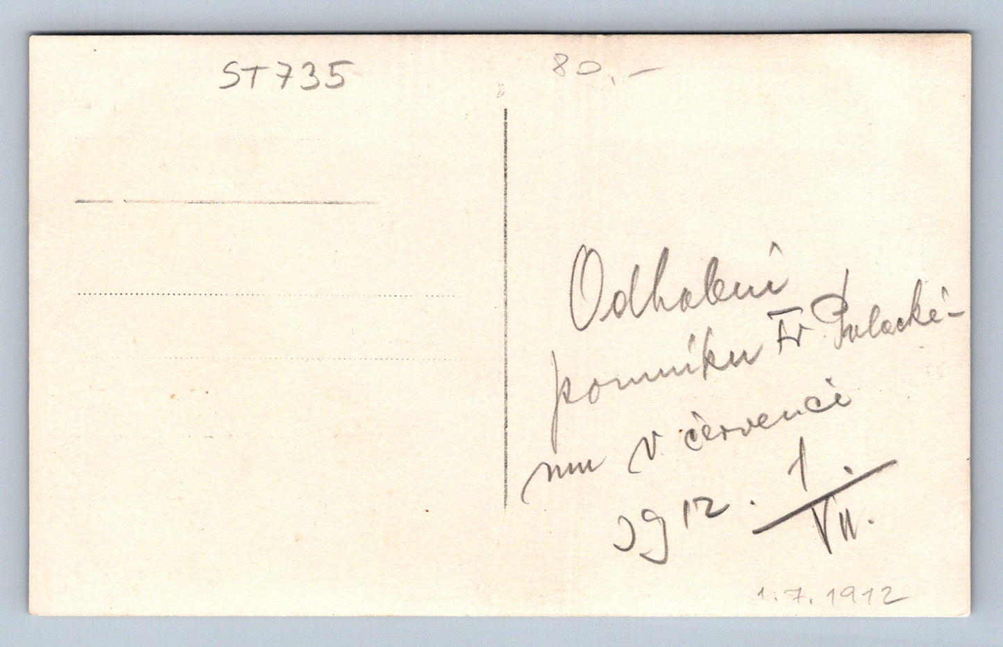Pohlednice ODHALENÍ POMNÍKU F. PALACKÉHO V ČERVENCI 1912 (ST735)