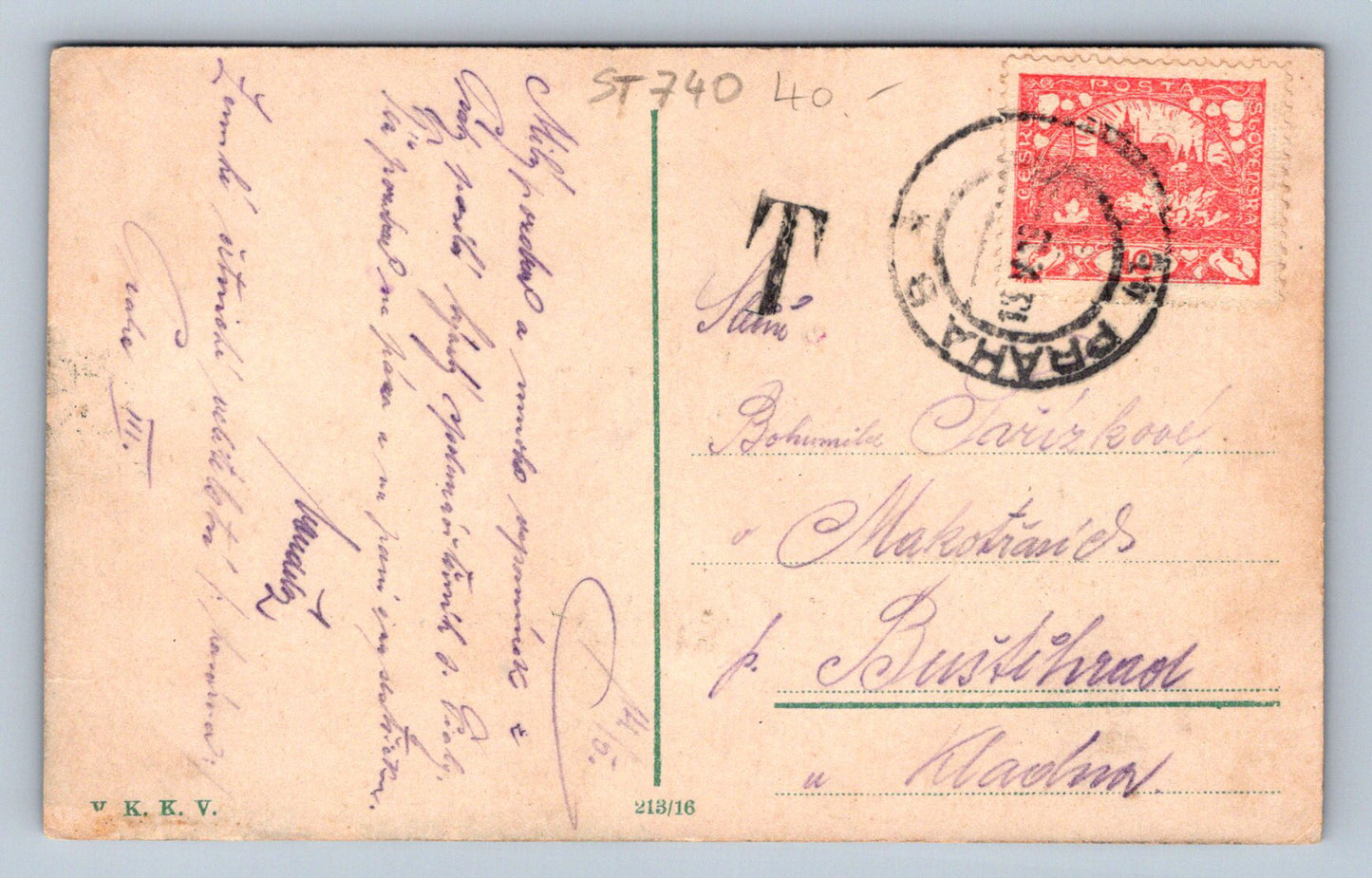 Pohlednice PRAHA - RIEGROVO NÁBŘEŽÍ (ST740)
