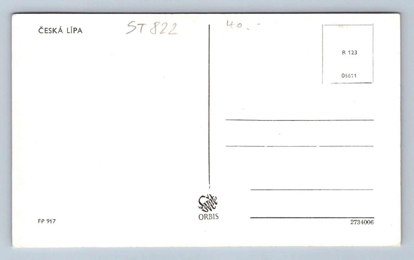 Pohlednice ČESKÁ LÍPA (ST822)