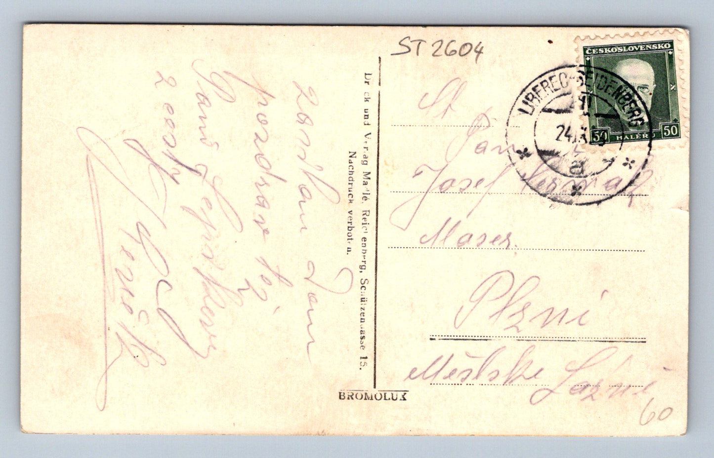 Pohlednice REICHENBERG (ST2604)